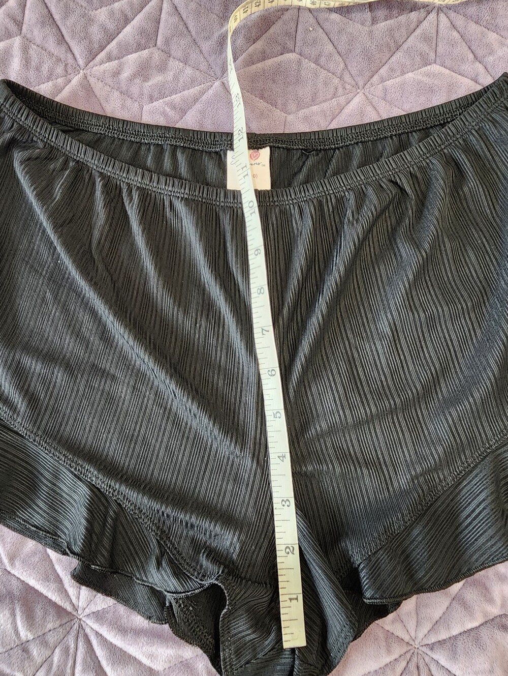 Simple Treasures Ribbed Lounge Tank and Shorts Set Black Medium - Picture 8 of 10